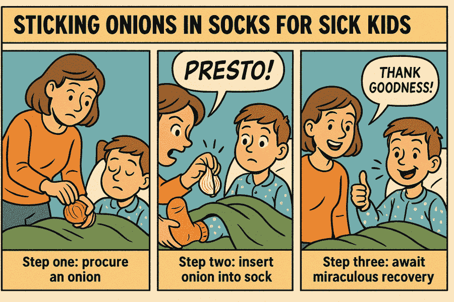 Onion Socks: The Weird Parenting Fever Cure